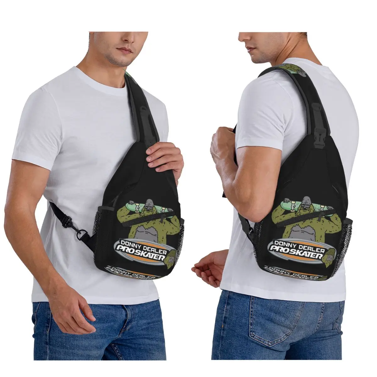 

Donny Dealer The Big Lez Show Chest Bag Men Sling Crossbody Backpack Chest Bag Traveling Hiking Daypack Shoulder Bag