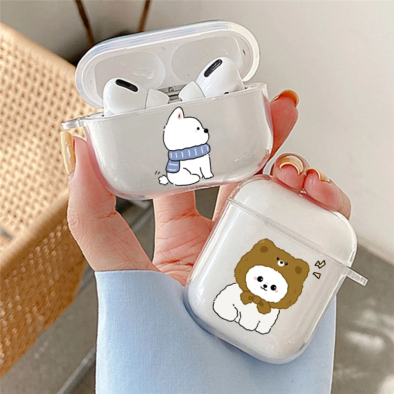 لطيف الكرتون فصيل كورجي الكلب حقيبة سماعة الاذن ل Airpods 4th 3rd 2 Pro 3 غطاء مقاوم للصدمات ل Airpod 2 3 1 ملحقات واقية قذيفة