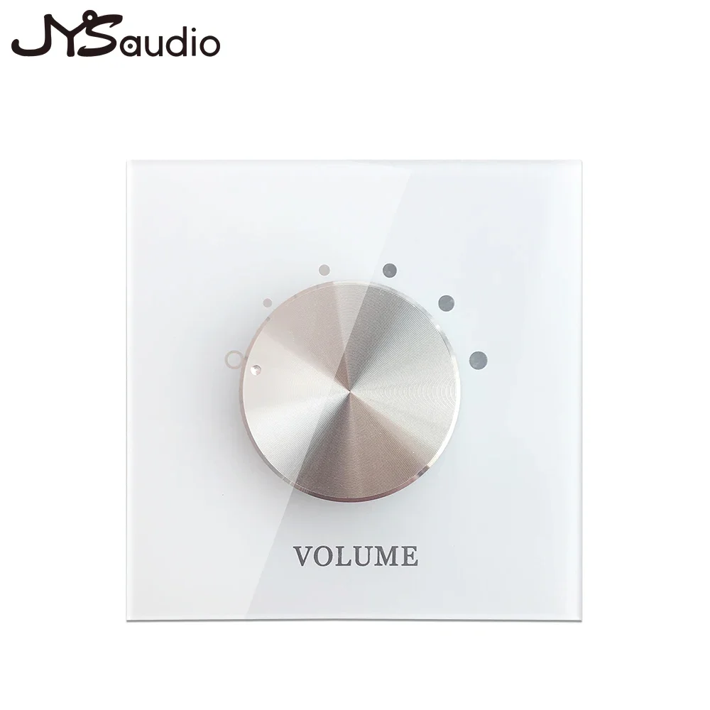 Contrôleur de Volume 4-8ohm, commutateur Audio, deux canaux, cinq segments, panneau de tonalité acrylique puissant, réglage de fond, musique