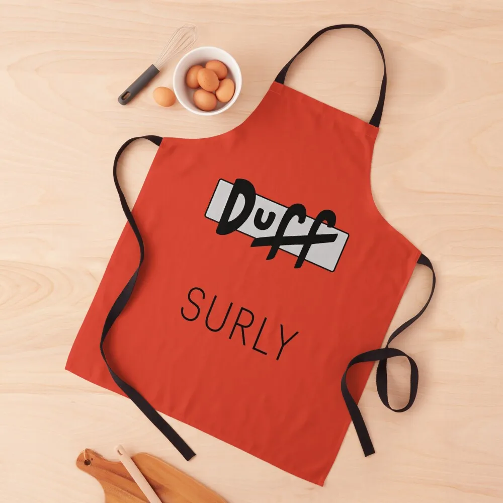 

Duff Mascot: Surly Apron Womens Dresses Men's Kitchen Women's Home Clothes Apron