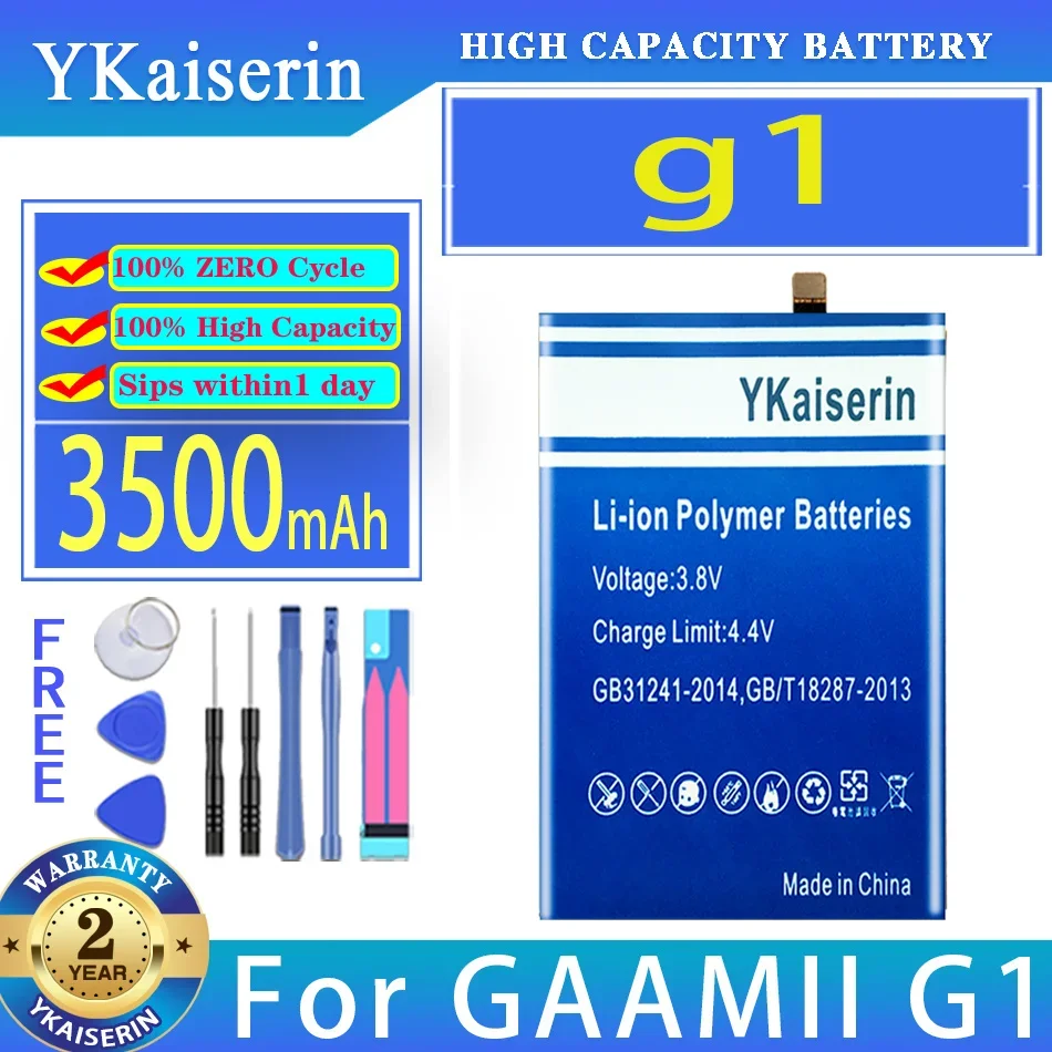 

Аккумулятор ykaisin g1 3500 мАч для GAAMII G1 мобильный телефон Batteria