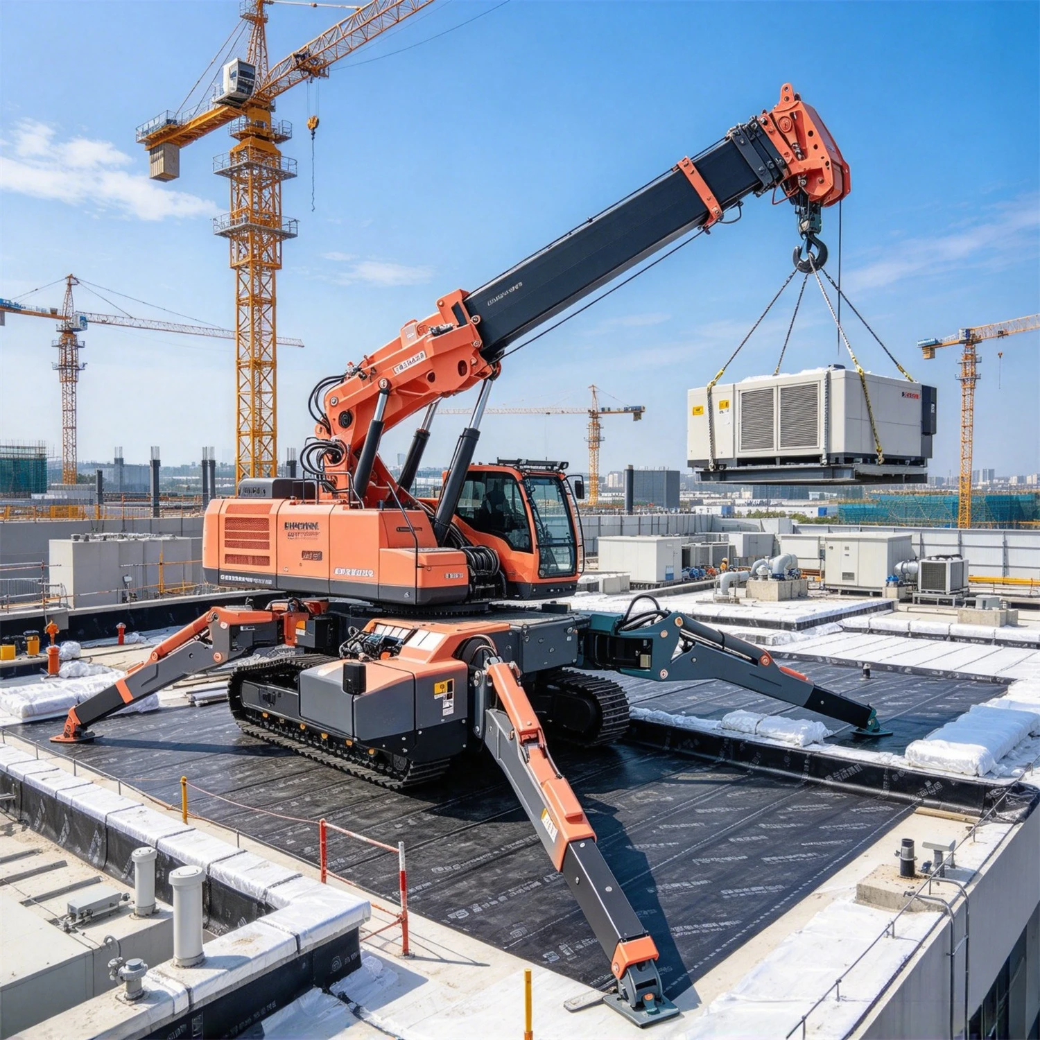 Hot Selling Crawler Spider Crane Telescopic Boom Remote Control Mini Micro Crane Indoor Outdoor Construction Lift