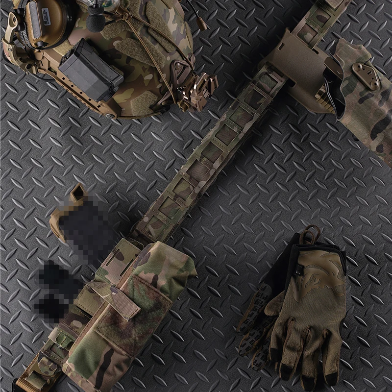 

Quick Release Metal Buckle PHC Belt Lightweight Double MOLLE Fabric Belt Hunting Accessories