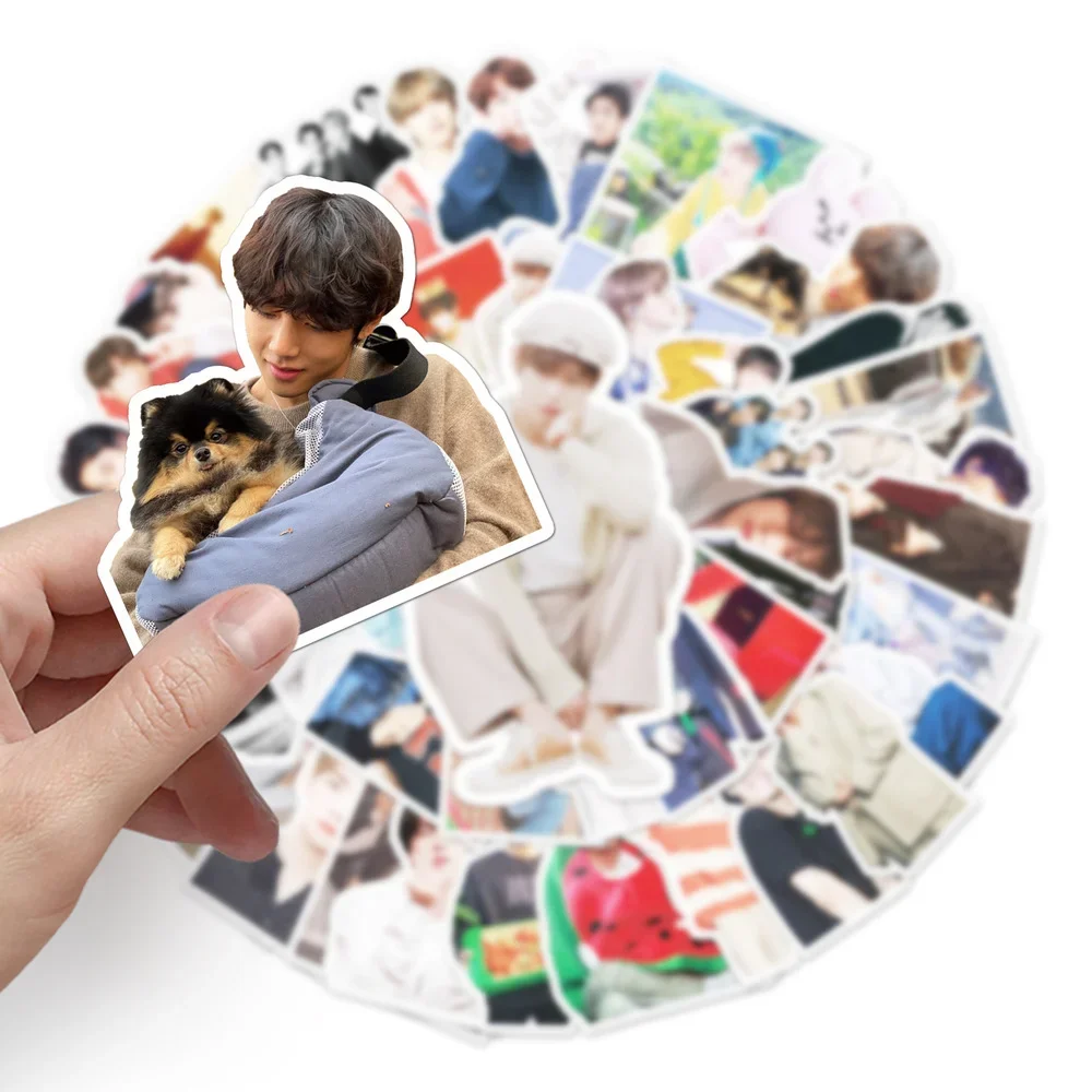 10/50Pcs Fashion Korea Boy Men Team Stickers for Mobile Phone Scrapbook Stationery Laptop Case Decal Sticker Fans Collection