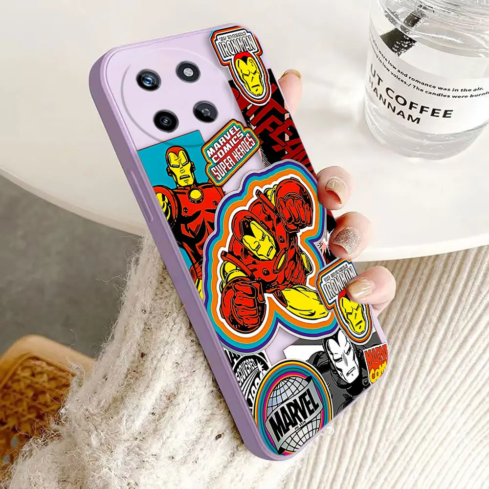 Marvel Iron Man Comics Cover Phone Case For OPPO Realme 11 10 9 9I 8 8I 7 7I 6 5 PRO PLUS 4G 5G Colour Silicone Case Funda Shell