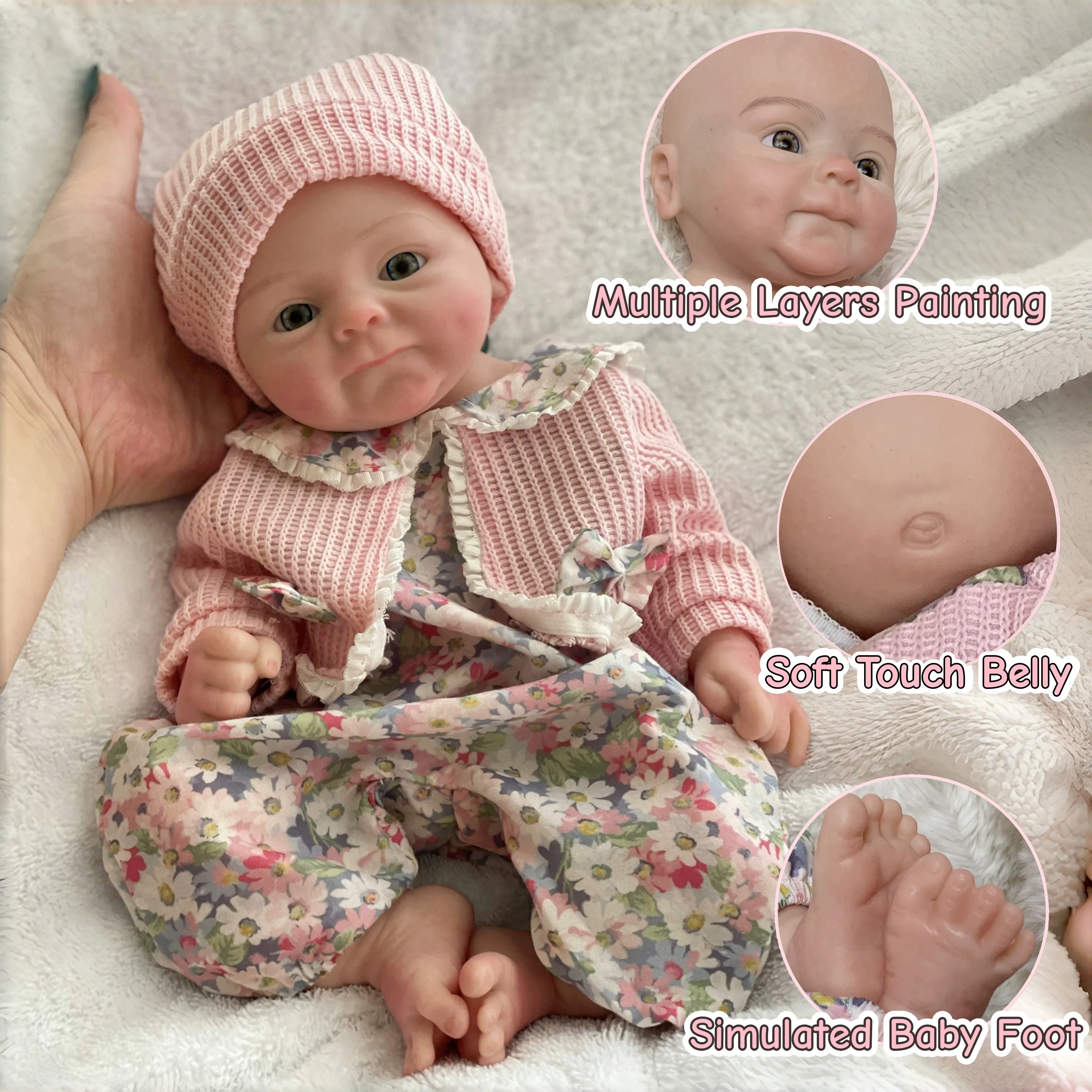 دمية سيليكون ملونة ثلاثية الأب - مراجعة Kids Toys New Born وسعره