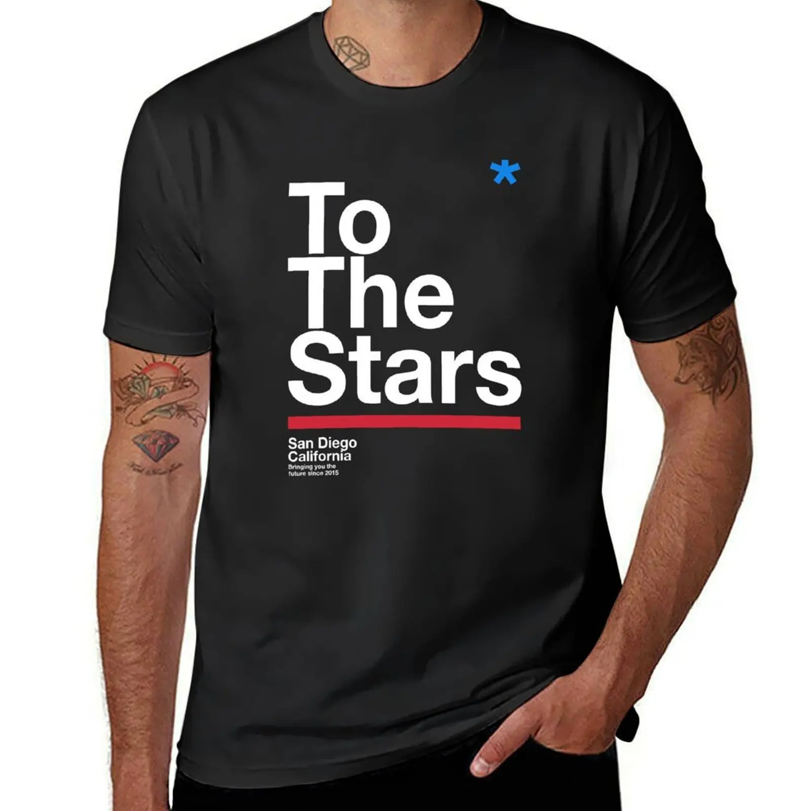 Camiseta TTS To The Stars para hombre, ropa bonita, camisetas gráficas sublime para el sudor