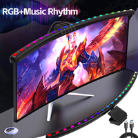 60cm Curved Display Monitor Light Bar RGB Atmosphere Hanging Light LED Timed Eye Protection Light Infinite Dimming Lamp