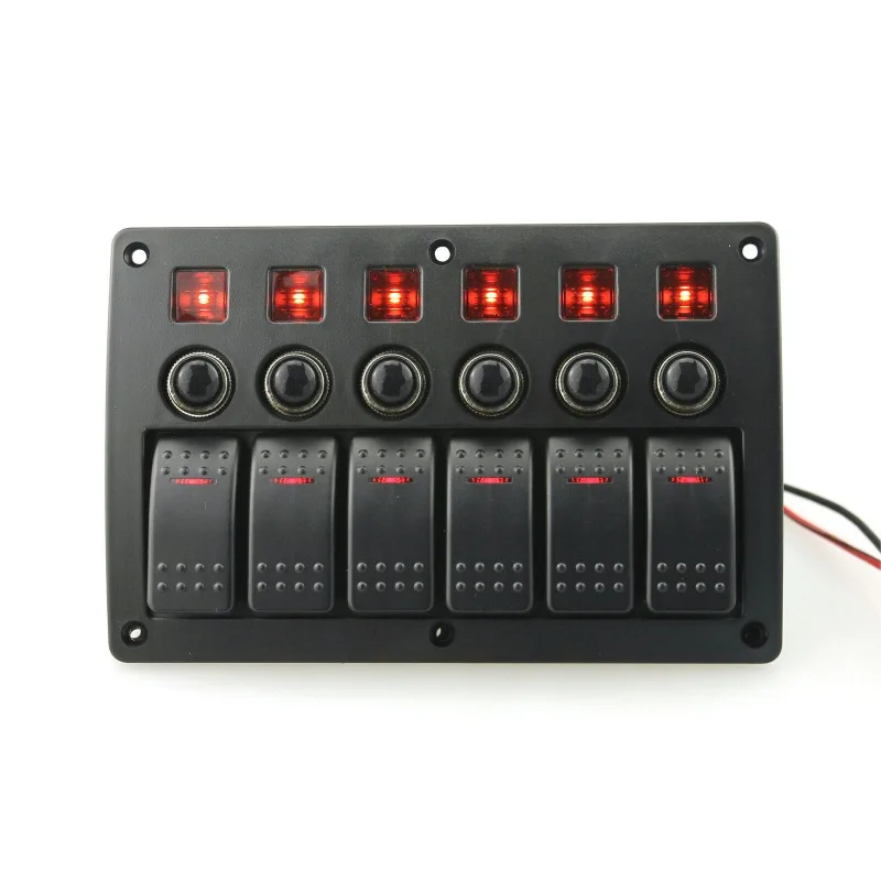 Modified 6-bit combination control switch with 15A current overload protector c