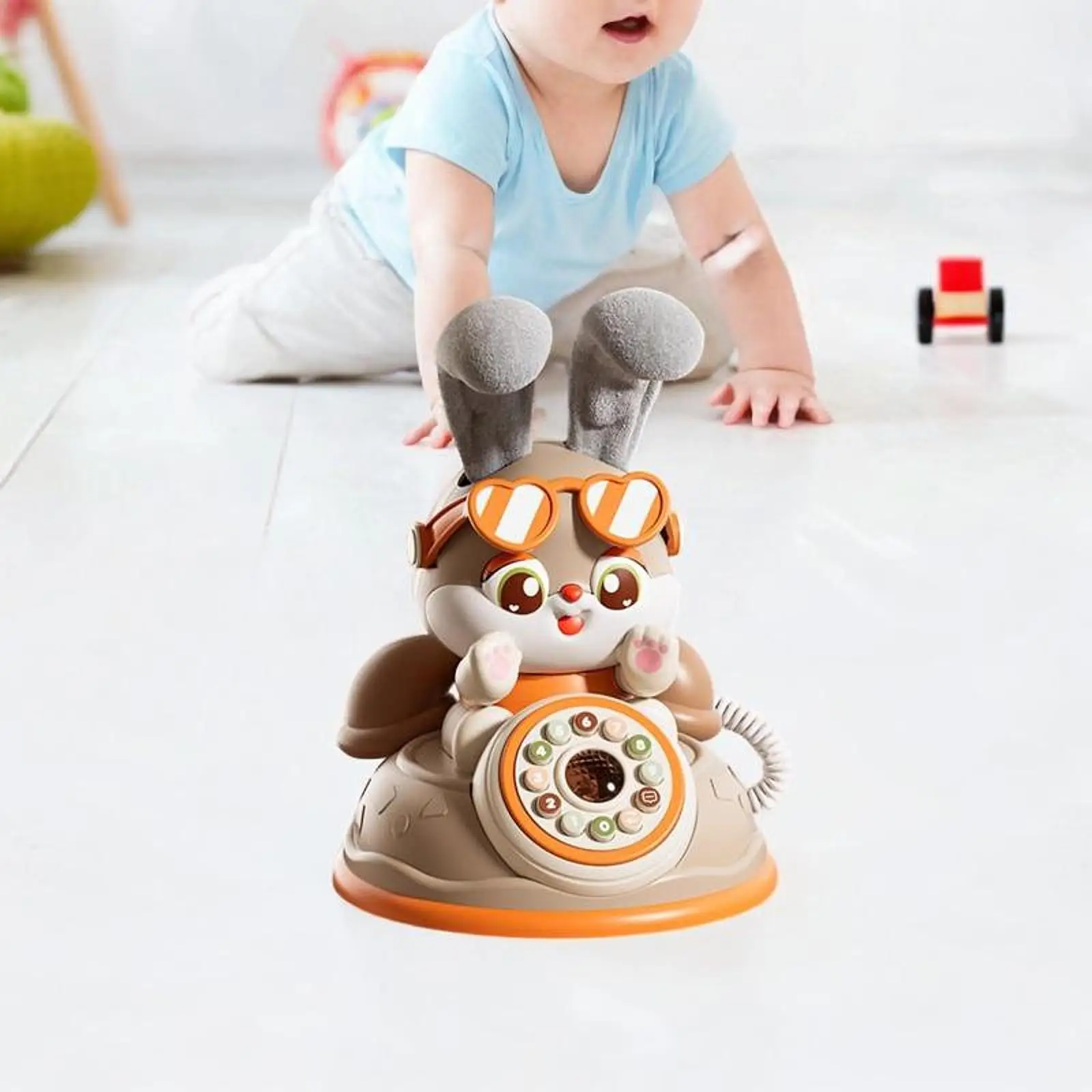 

Baby Phone Toy Music Light Cartoon Kids Play Phone for Baby Toddlers Ages 3+
