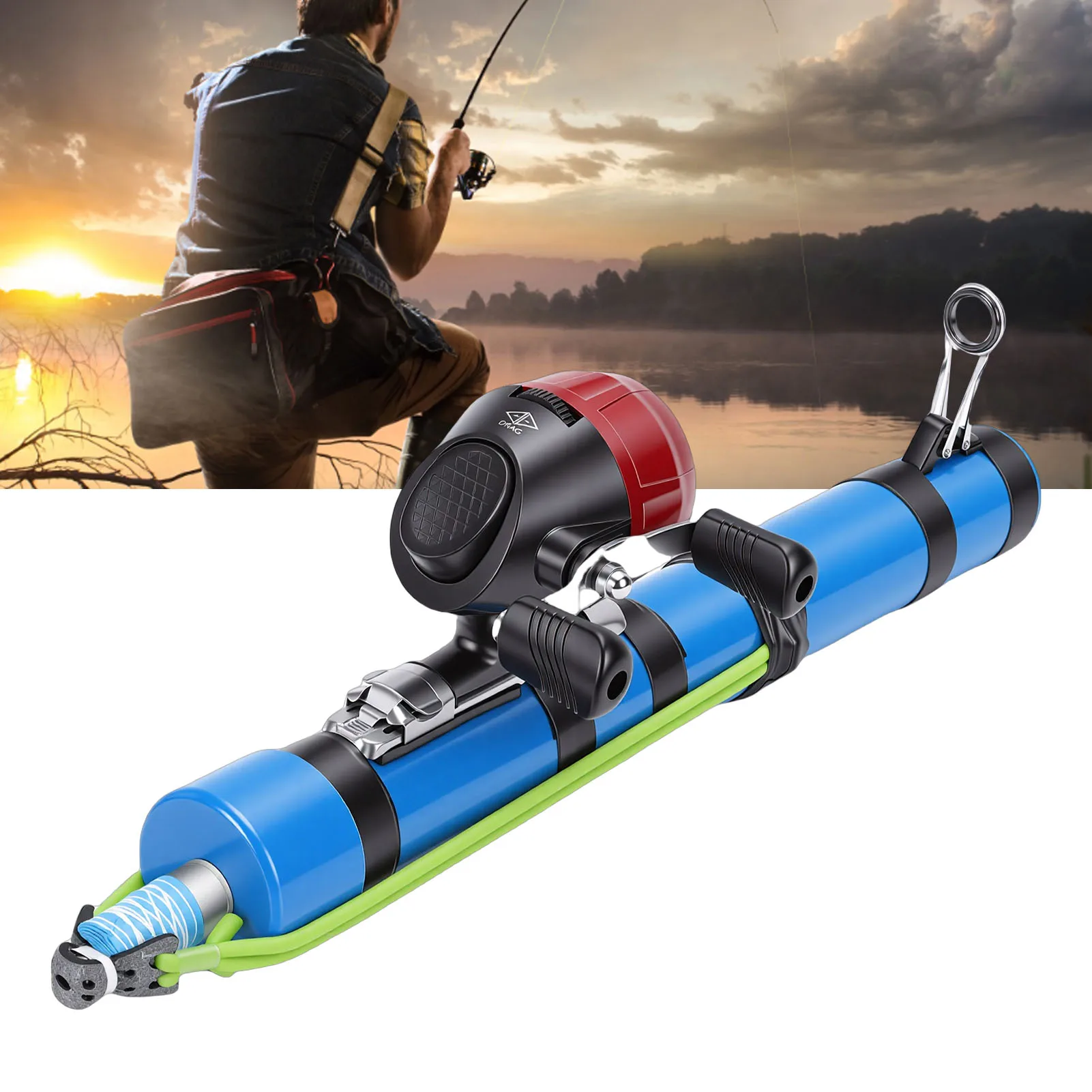 Fishing Launching Rod Lure Angling Tool Accurate Multifunctional Fishing Launching Pole with Reel Fishing and Lure Launching Rod