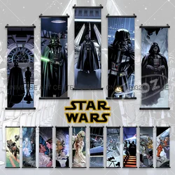 Star Wars Poster Luke Skywalker Hanging Painting General Grievous Wall Artwork Count Dooku Scroll Picture Yoda Movie Home Decor