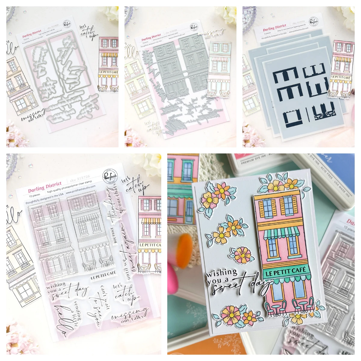 

Darling District Dies Stamps Stencils 2026 New Pink Fresh Couture Edit Full Release Bundle for DIY Scrapbook Card Handmade Album