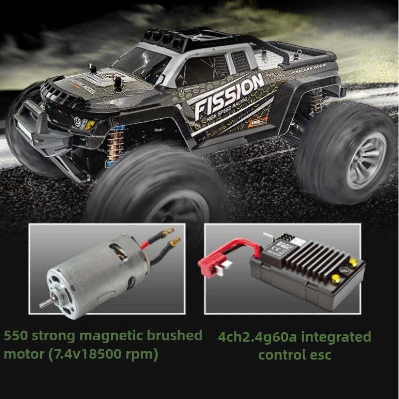 かわいいおもちゃの車ギフト-41cm超大型オフロードラジコンカー、50km/h高速4WDラジコントラック、ブラシレスリモートコントロールカー、男の子用おもちゃ