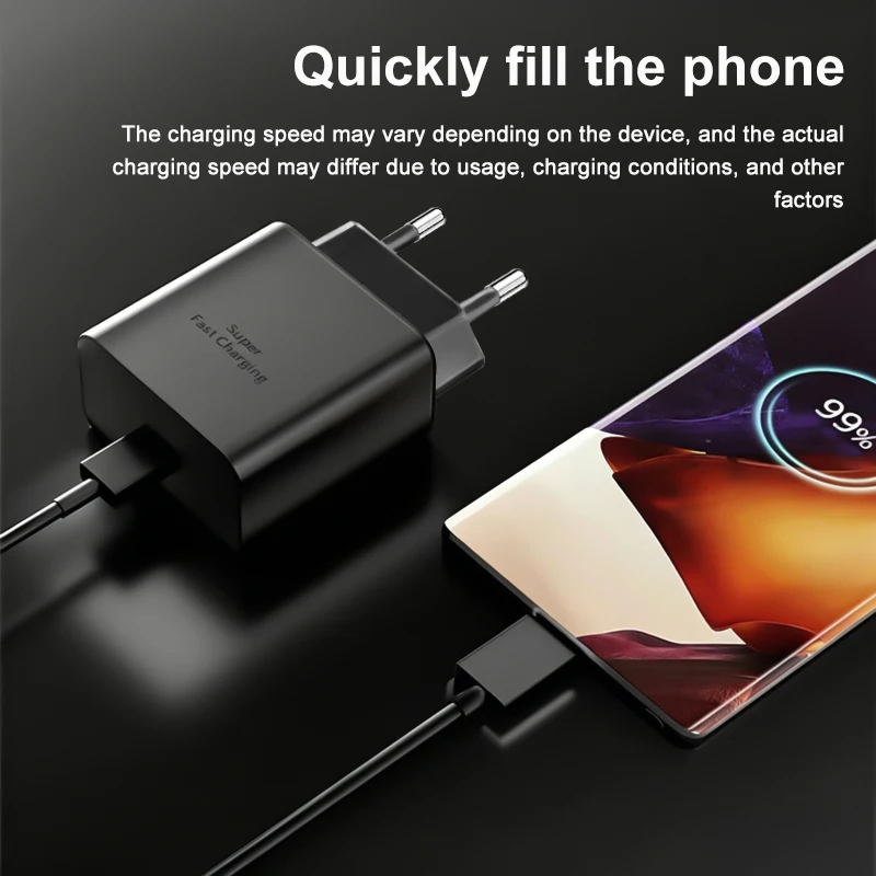 Ładowarka SAMSUNG 60W PD z wtyczką EU do S26 Ultra S25FE S24 S23 A56 A53 A57 M55s Tab S11 Ultra S10 FE+ z kablem Type C 5A — zdjęcie produktu 3