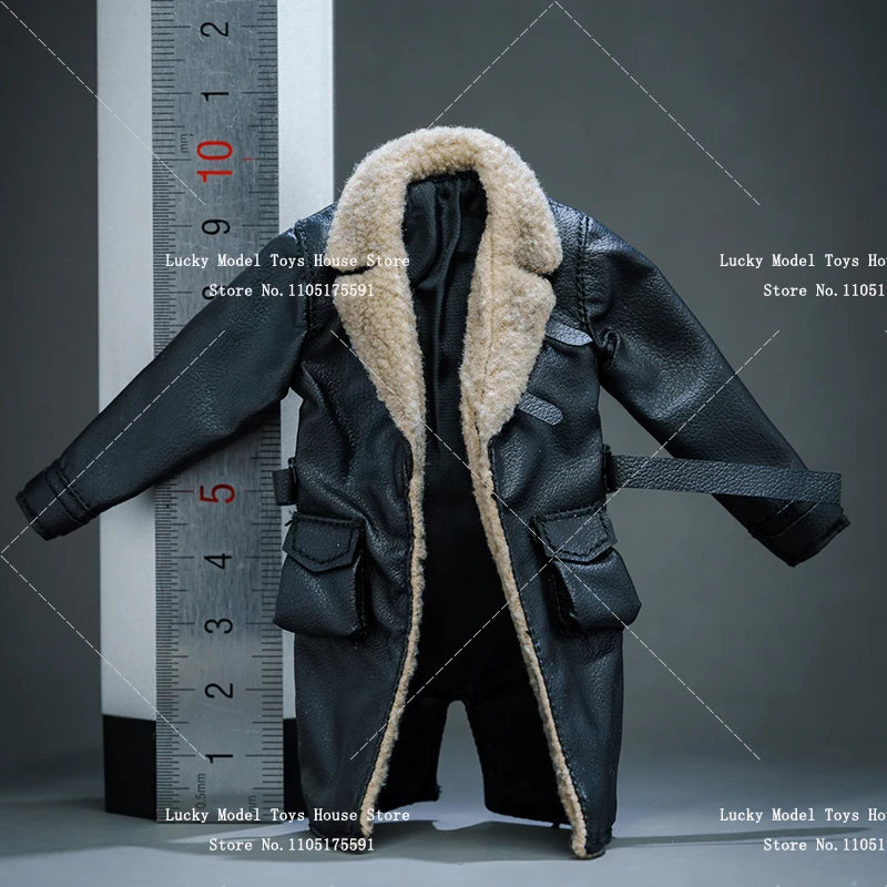 

Пальто-ветровка с меховым воротником и внутренней подкладкой для фигурок 1/12 (6 дюймов) Romankey, Mezco, Notaman. Аксессуар для декора тела.