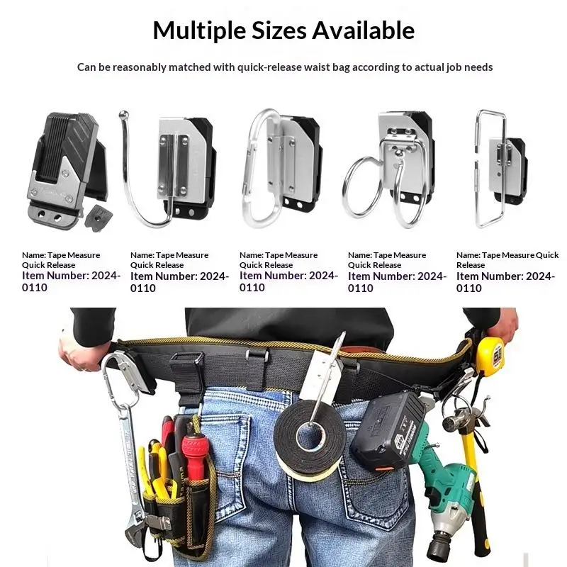 1Pcs Universal Waist Insulation Tape Folding Hanging Buckle Tool Hook Electric Tools Parts Electrician Specific Hanging Buckle