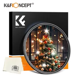 K&F Star Filter C 82mm for Lens 4-8 Points Variable Filter 82mm 77mm 52mm 58mm 72mm 67mm star focus filter camera K&F CONCEPT