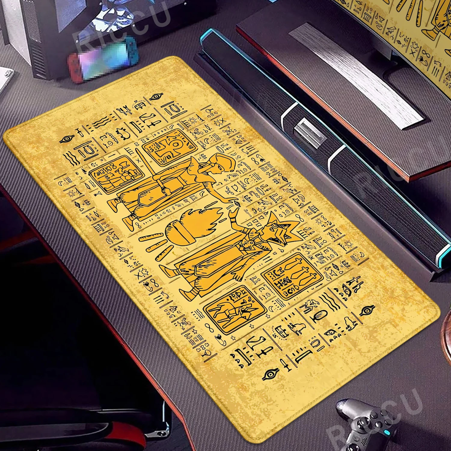 

Game Mousepad YuGiOh PC Large Mouse Pad XXL Gamer Desk Mat Non-slip Extended Mat Office Carpet Pads Computer Accessories Playmat