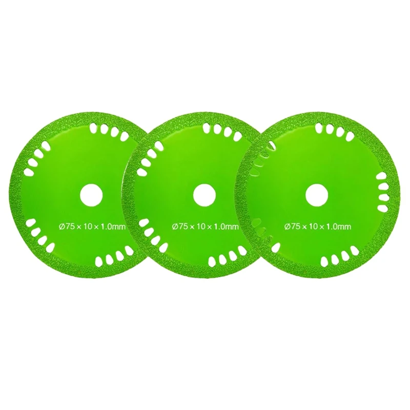 

AAAN-Rock Slab Grinding Disc 2.95Inch Glass Cutting Disc For Angle Grinder, 0.04Inch Ultra Thin 3Pcs