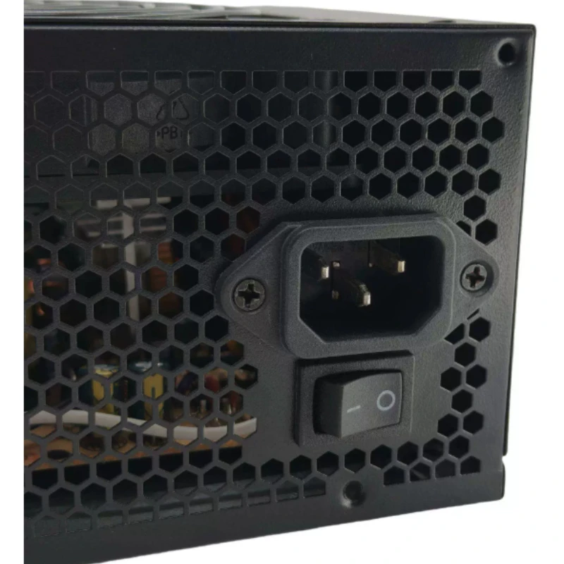 350W Desktop Power Supply Peak 450W Intelligent Silent ATX PSU for Gaming PC Office Workstation No AC Cord Energy Efficient