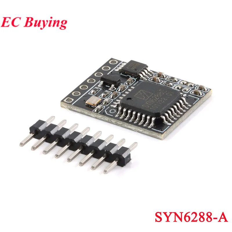 SYN6288-A Speech Synthesis Module TTS Recording-free Human Text to Intelligent Speech Broadcast with Power Amplifier 6288E