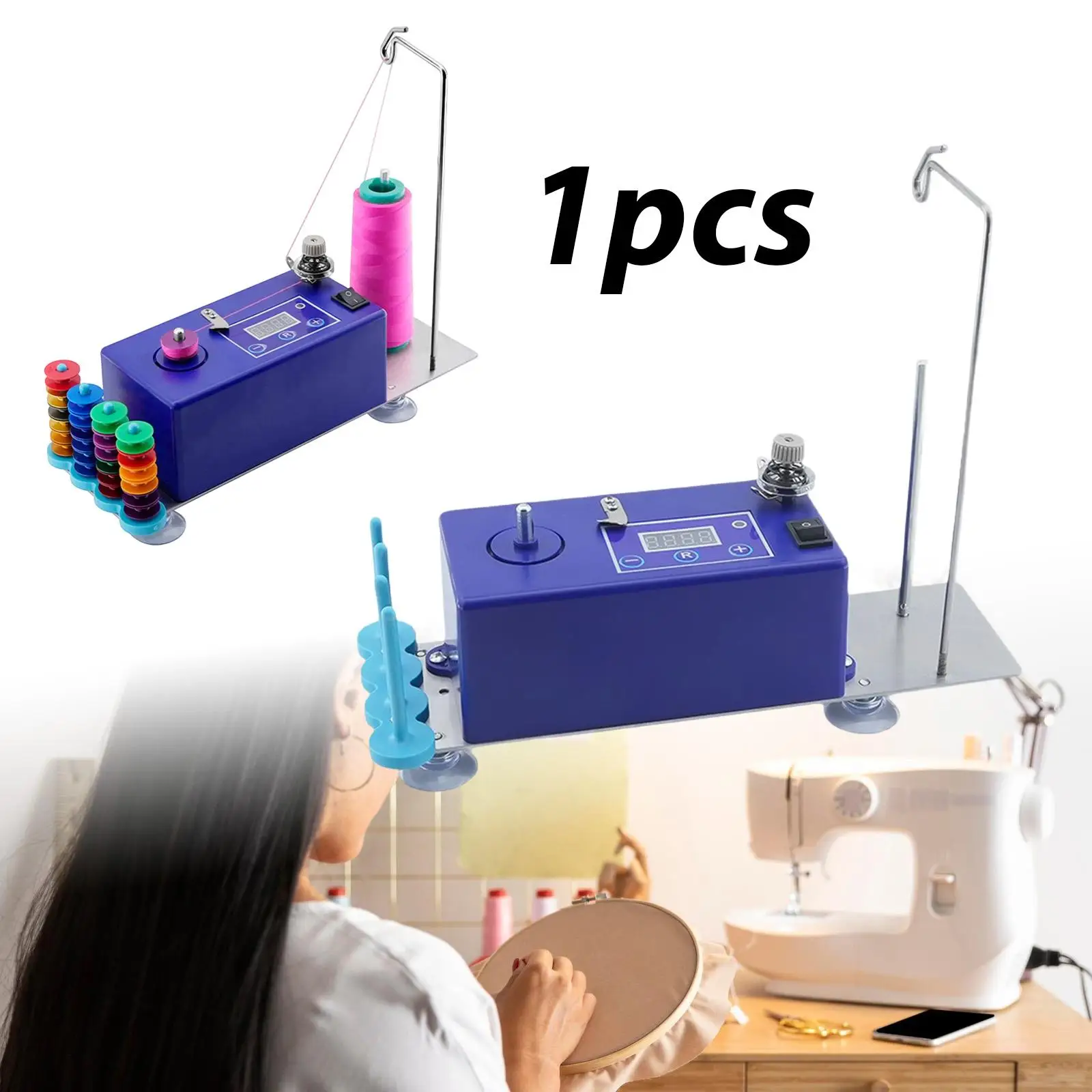 

High Speed Automatic Bobbin Winder Portable Sewing Thread Yarn Winder for Universal Machine Spare Parts Solution