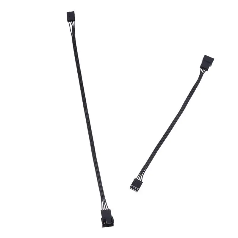 5PCS 4Pin PWM CPU Fan Wire Connector Adapter Computer Fan Extension Power Cable Replacement Accessories 24AWG