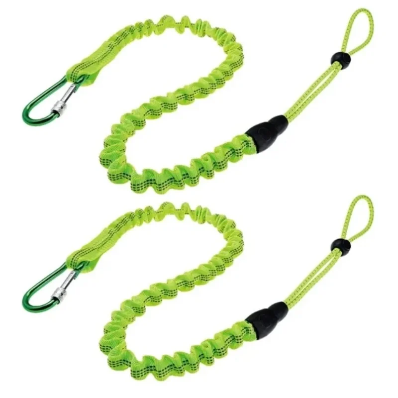 Smycz zabezpieczająca do bungee Tether z karabińczykiem Wspinaczka Praca Anti-Falling Lina zabezpieczająca Praca w powietrzu Akcesoria wspinaczkowe — zdjęcie 4