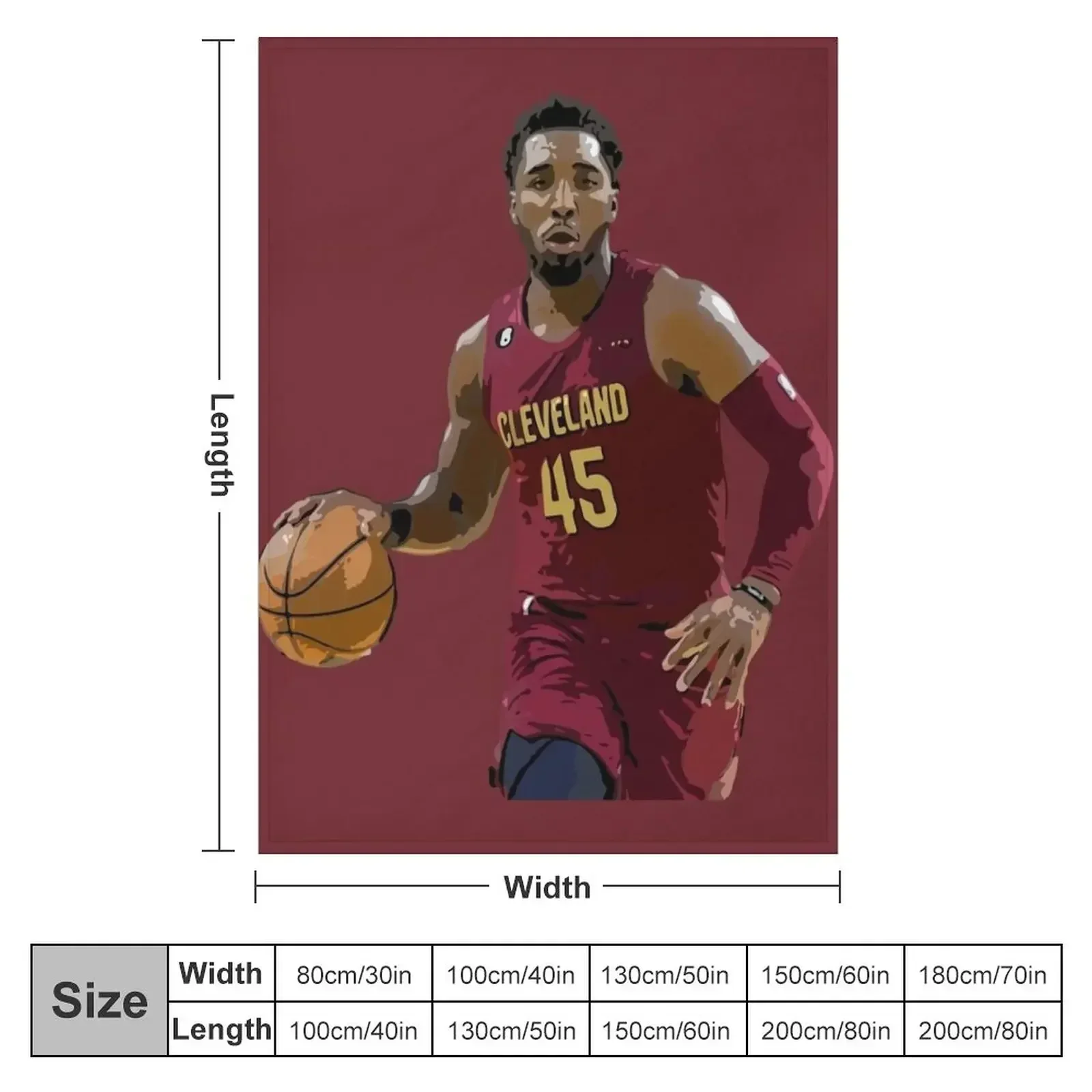 Donovan Mitchell Throw Blanket Luxury Brand Warm funny gift Sleeping Bag Blankets For Baby Summer Blankets