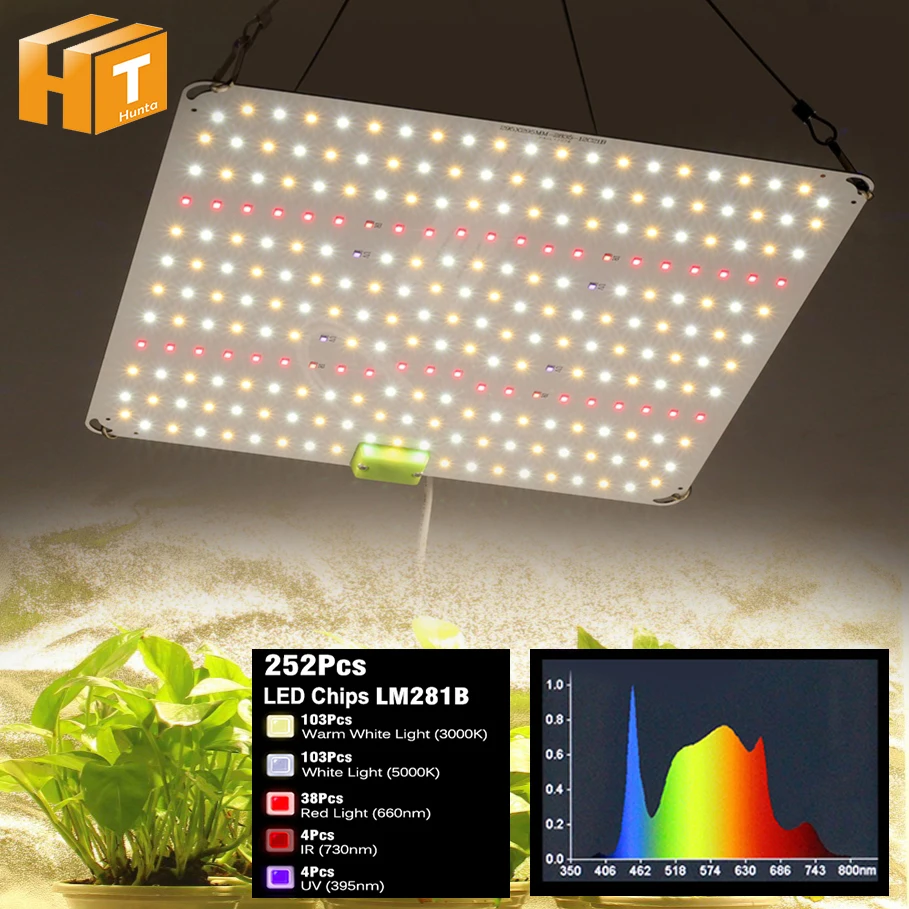 Full Spectrum LED Grow Light High PPFD Sunlike LM281B For Hydroponic Growing Lamp Plants Phyto Veg Flowers