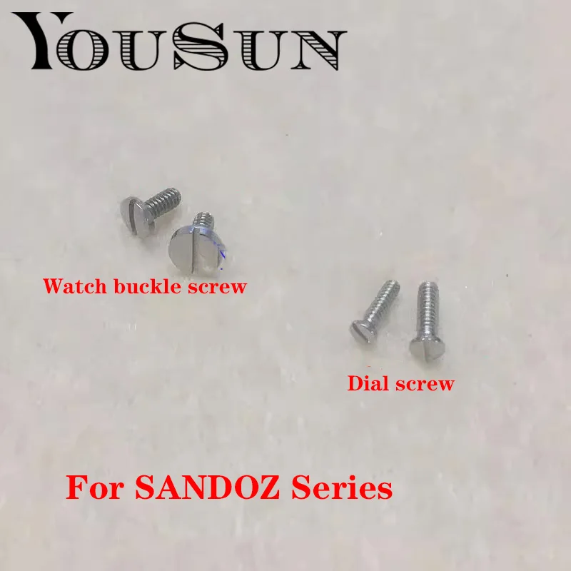 For Cartier SANDOZ Watch Buckle Surface Fixing Screw Dial Screw Watch Accessories 2PCS