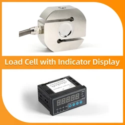 S-type Load Cell Sensor+Indicator Display Weighing Compression Sensor 3KG 5KG 10KG 20KG 30KG 50KG 100KG 200KG 300KG 500KG