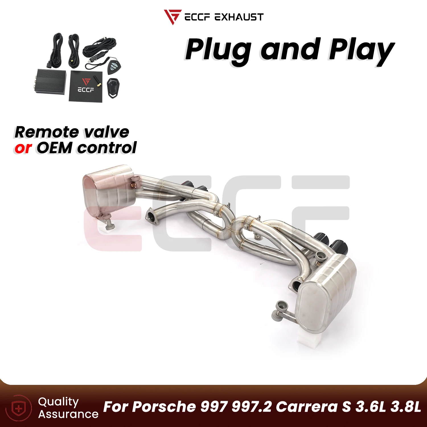 Sporty Stainless steel Catback Exhaust FOR Porsche 997 997.2 Carrera S 3.6L 3.8L Aggressive Exhaust Sound Performance Upgrade