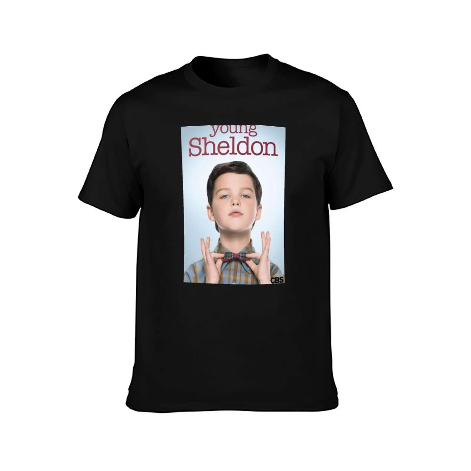 Young Sheldon T-Shirt, Summer Casual Cotton Tee, Oversized Streetwear Tops, Vintage Graphic Print, Loose Fit Short Sleeve