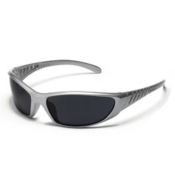 2000S Aesthetic Y2K Sunglasses Men Outdoor Sports Cycling Sun Glasses Women Vintage Shades Fashion Steam Punk Goggle Eyewear
