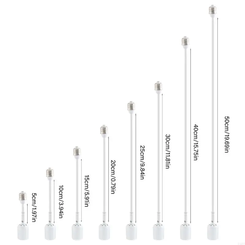D5BB Adjustable E27 Ceramics Lamp Holder Extension Heat Resistant for LED/Incandescent Lights