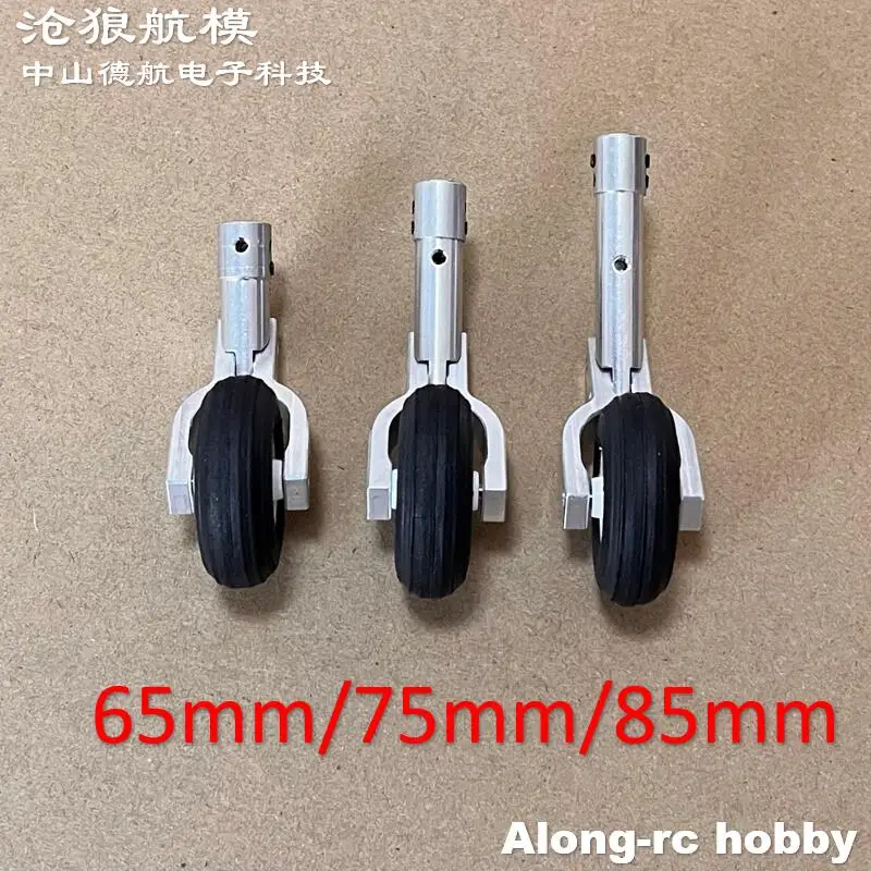 Höhe 65 75 85 mm Mini-Feder-Knielfahrwerk 1,5 Zoll Raddämpfung oder Nase einziehbares Teil RC-Modellflugzeug EDF-Flugzeug – Detail 2