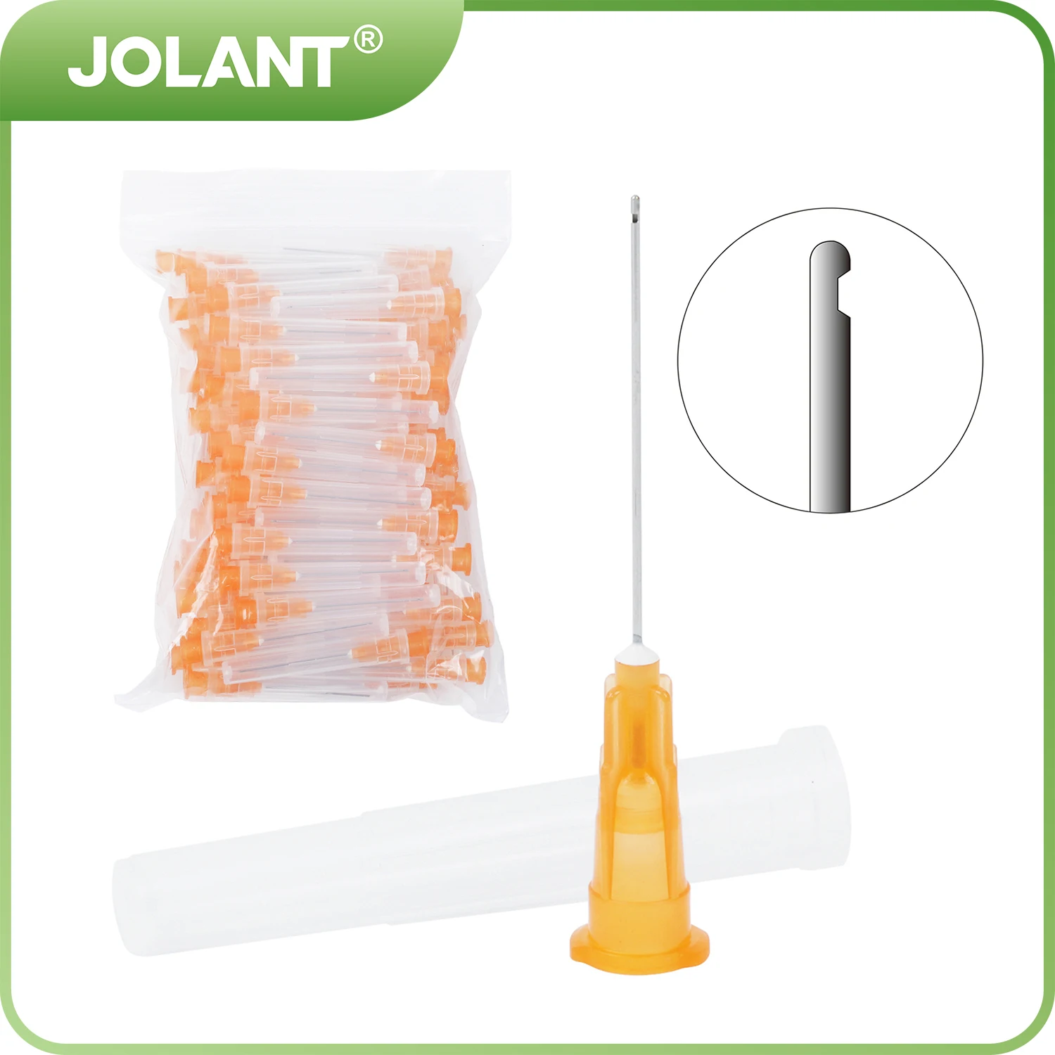 

100pcs/Bag JOLANT Dental Endo Irrigation Needle Tip 25G/27G/30G Dental Root Canal Lateral Irrigation Needle 3 Size 0.3/0.4/0.5mm