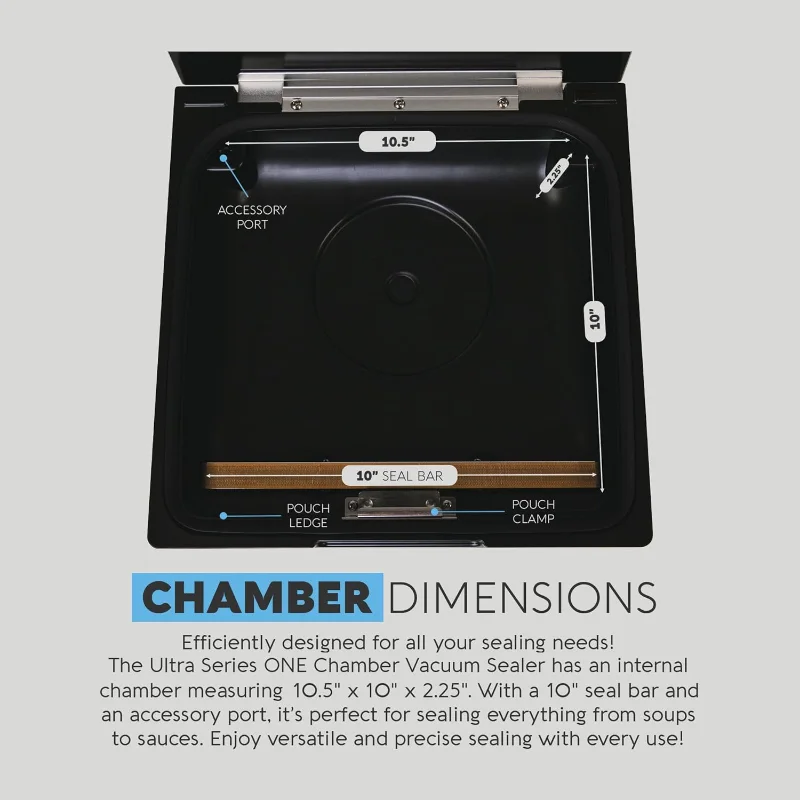 ماكينة سد الفراغات للغرفة USV1 Ultra SeriesONE، ماكينة غلق الطعام للأطعمة الرطبة، ماكينة تعبئة اللحوم، مكنسة كهربائية مدمجة