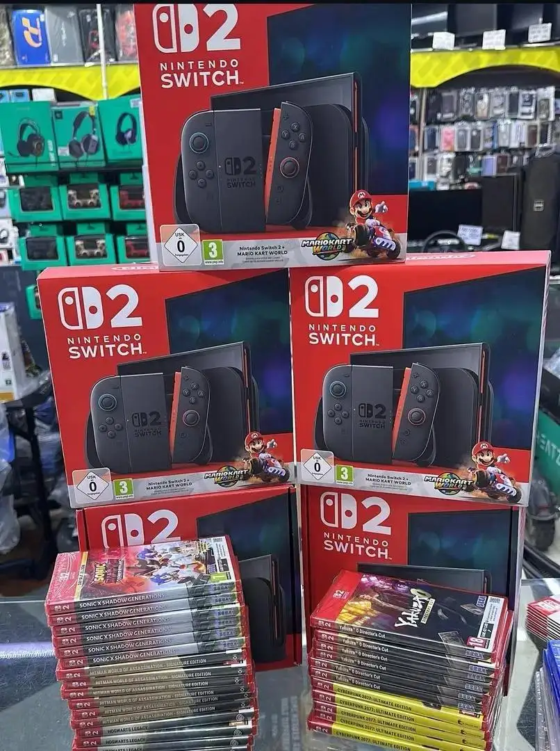 Best Price for New for Nintendo Switch 2 (OLED Model) White Red and Blue Joystick Console with Full Warranty Handheld Game