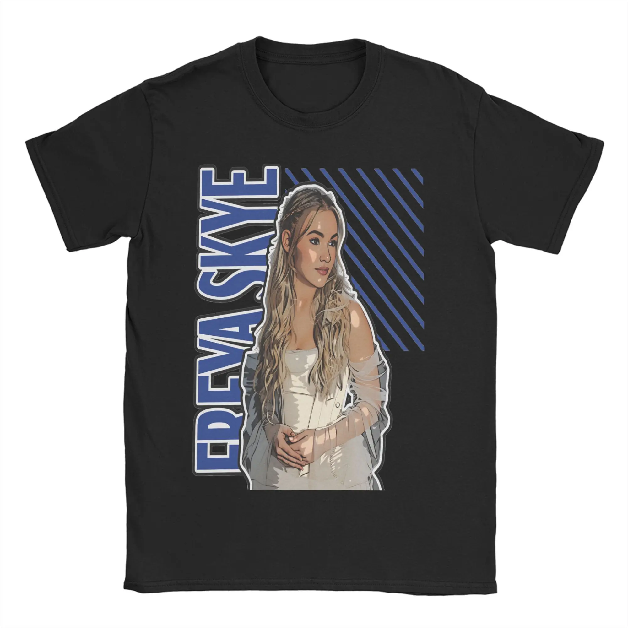 Freya Skyes  T Shirts for Men 100% Cotton Vintage T-Shirts Round Collar  Tees Short Sleeve Clothes Graphic