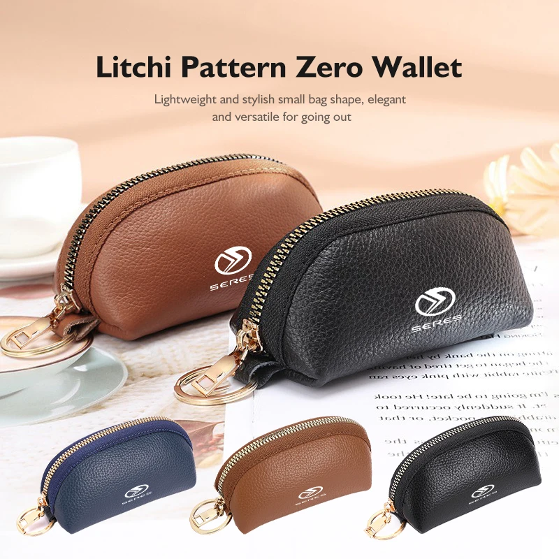 Car Logo Men Long Wallet Large Capacity Handbag Card Bag For Seres FM5 M7 2022 2023