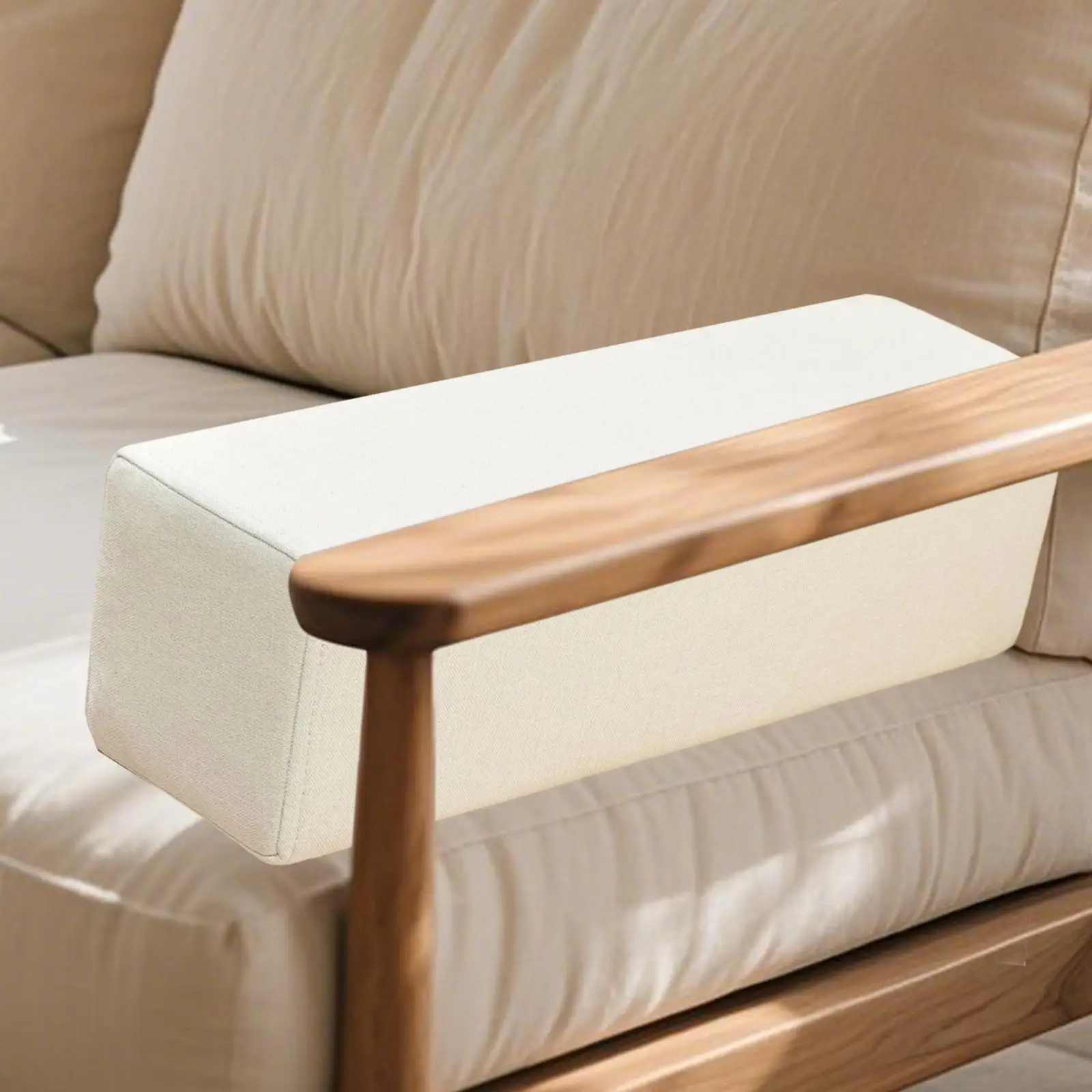 High Density Sponge Armrest Cushion Breathable Soft Headrest Pillow for Resting on Sofa Bed Armchair