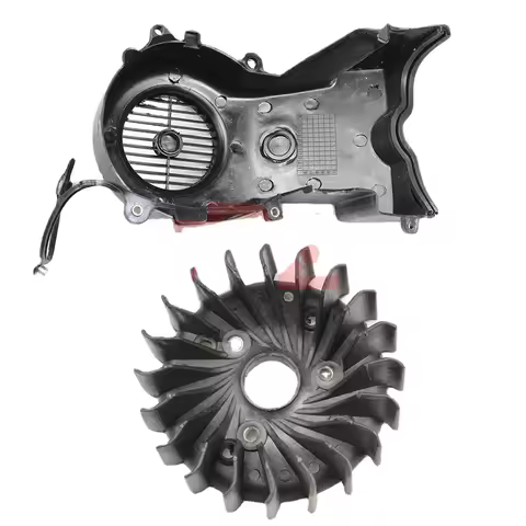 Motorcycle Engine Cooling Wind Leaf Fan Protective Cover For Haojue Suzuki AN125 150 HS125T QS150T HJ125T-7 ABS Radiator Caps