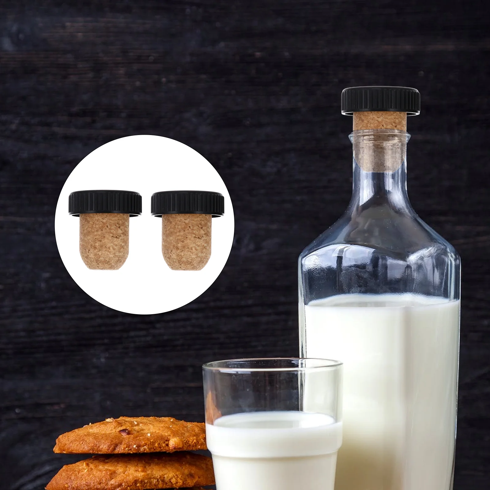 Cork Decor Supplies Glass Bottle Corks Beverage Stopper Plugs Creative Vacuum Sealer Machine