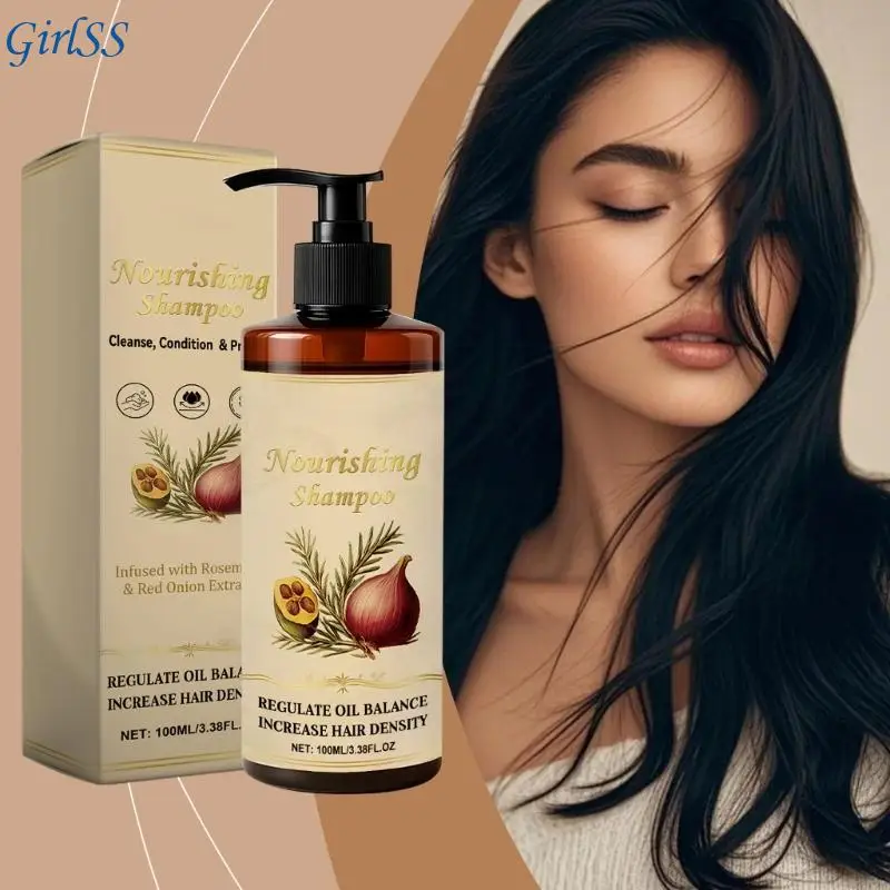Natural Plant Base Shampoo For Frizzy Dry Hair Sulfate Sweet Scent Enhances Elasticity Softens Strands T4MB