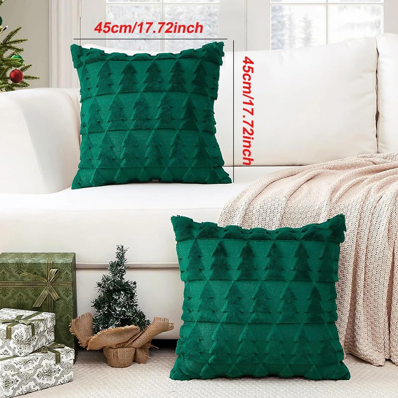 عيد الميلاد وسادة للديكور يغطي التطريز غطاء الوسادة الأريكة وسادة القضية ل أريكة عطلة المهرجانات الشتاء ديكور المنزل #3