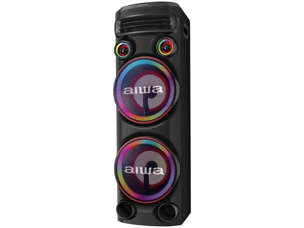Caixa de Som Torre Aiwa AWS-T2W-02 Bluetooth 2300W RMS Amplificada - Bivolt