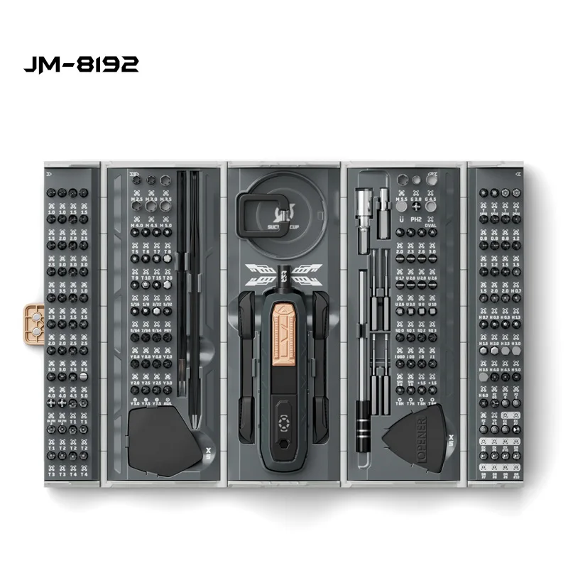 180-piece manual precision screwdriver set JM-8192 tool combination mobile phone model aircraft disassembly repair box